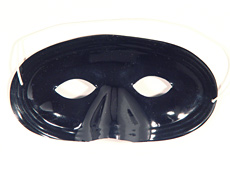 Black Half Mask - Click Image to Close