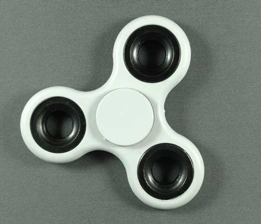 Hand Spinner Fidget Toy - White - Click Image to Close